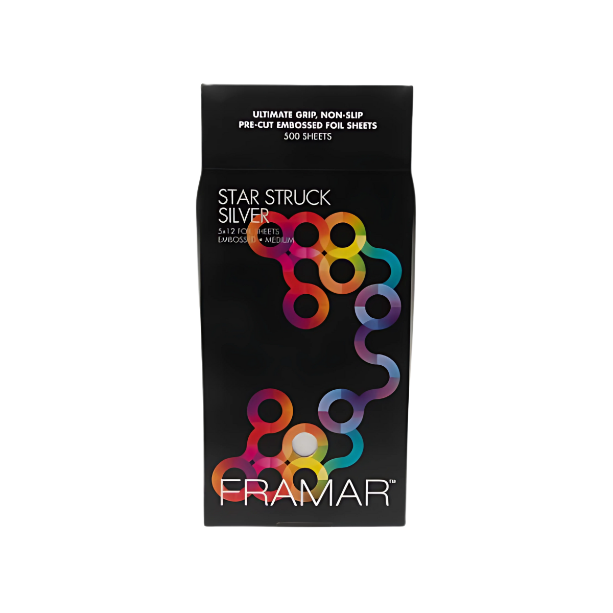 Framar 5x12 Pre-Cut Embossed Medium Silver (500ct)