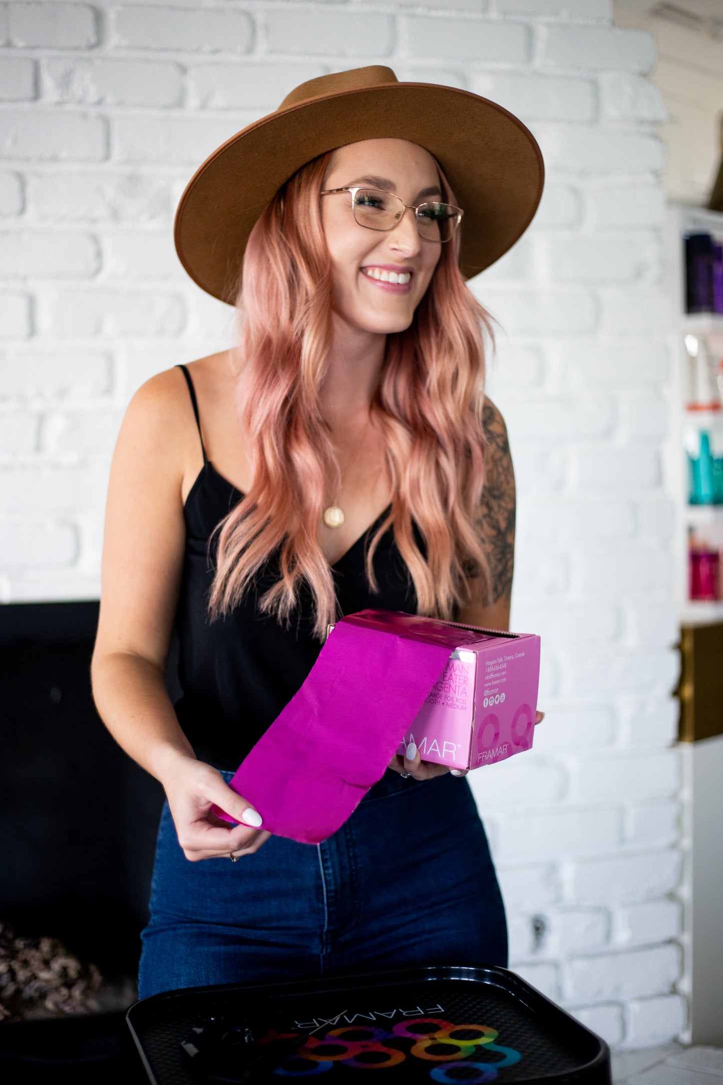 Large Roll Medium Magenta 1600 ft.