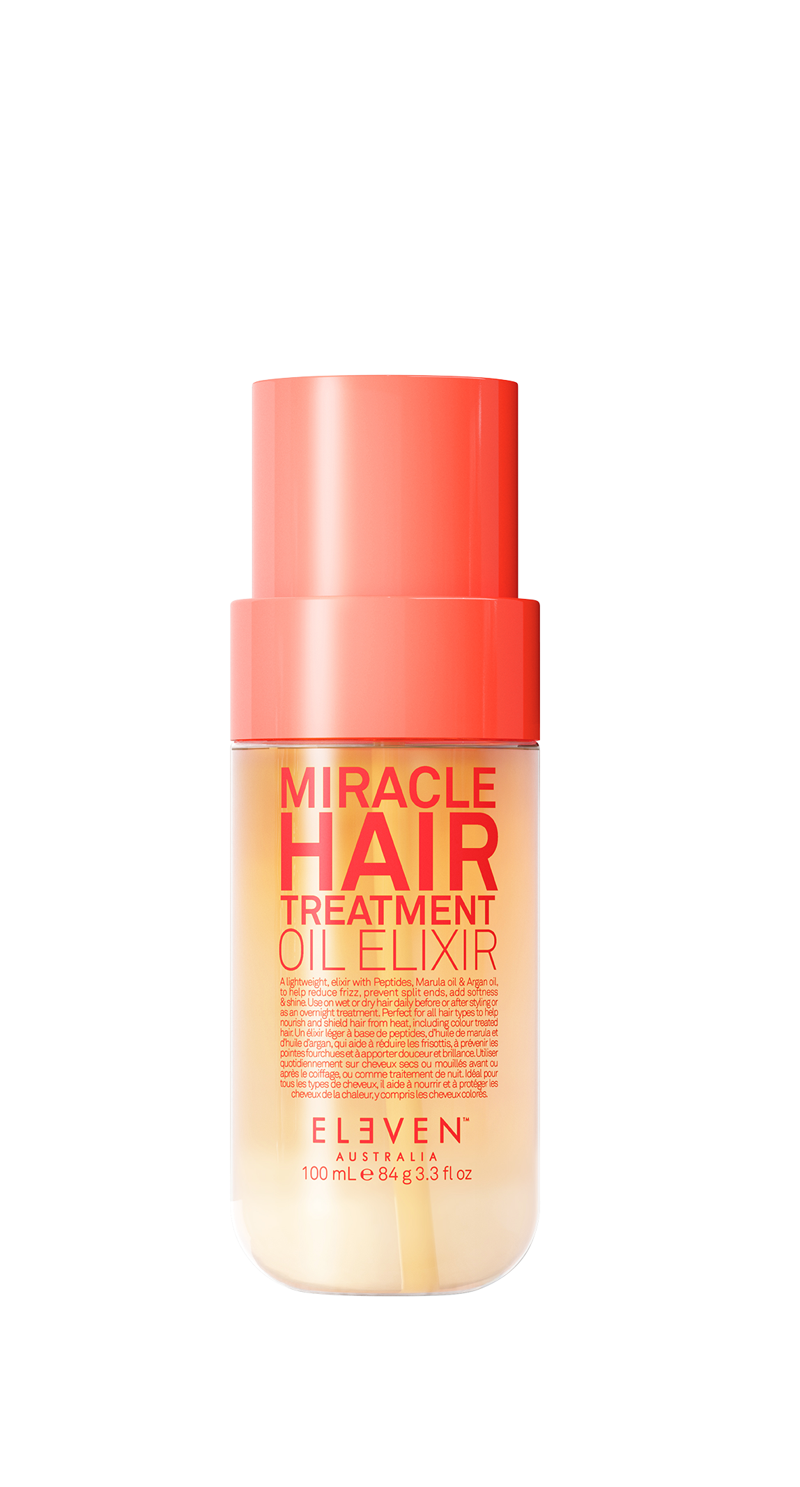 AKTIONSSET: 4x Miracle Hair Treatment Oil Elixir + 4x GRATIS Gloss Lips