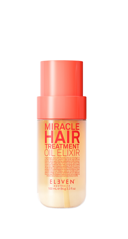 AKTIONSSET: 4x Miracle Hair Treatment Oil Elixir + 4x GRATIS Gloss Lips