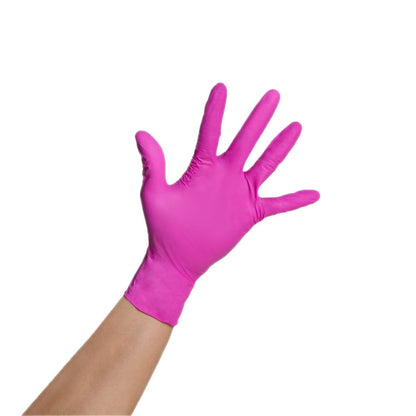 Framar Pink Paws Nitrile Gloves Medium