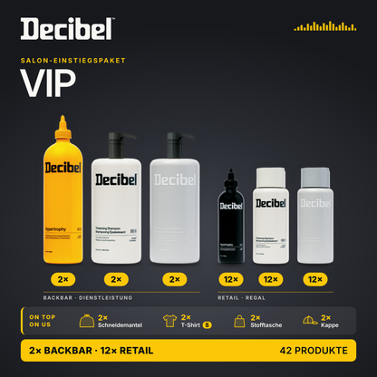 Decibel Einstiegspaket VIP – inkl. Merch, T-Shirt Größe S