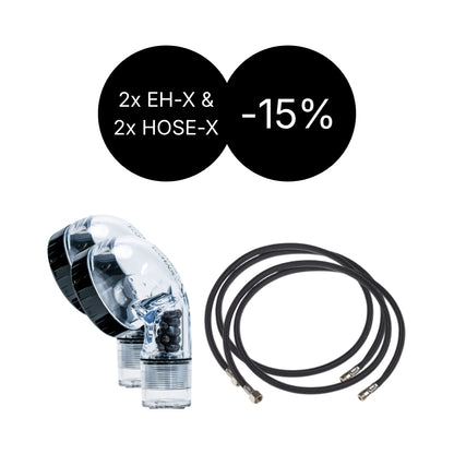 AKTIONSSETS | Ecoheads EH-X + Hose